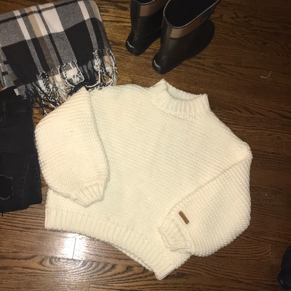 Ivory Chunky Knit Sweater